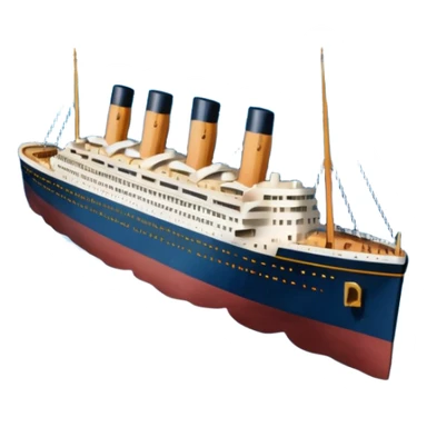 Make the Titanic sinking in the front In splits In the middle sticker