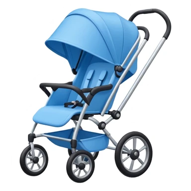 blue stroller sticker
