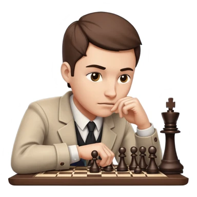 A brilliant movie in a chess sticker