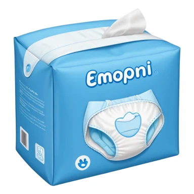 Diaper package sticker