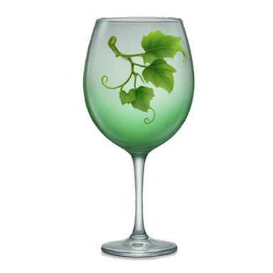 Vine glass sticker