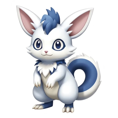Shiny Furret-Minccino-Meowstic-Absol-Zangoose-Hybrid (Full body) sticker