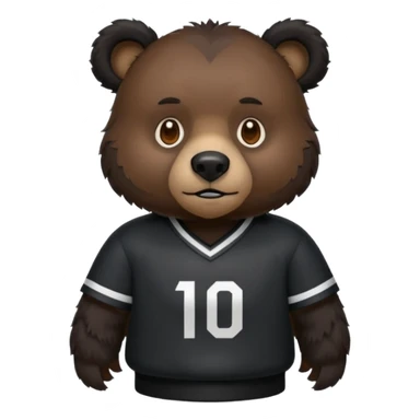 black bear with jersey sticker