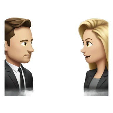 Elon musk vs Laura loomed sticker