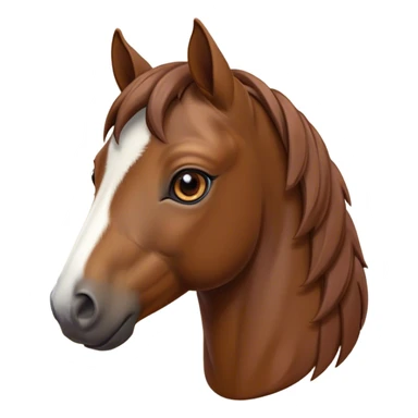 Cinematic Noble Brown Welsh Pony Portrait Emoji, Poised and sturdy, with a well-muscled build draped in a rich, chestnut-brown color, expressive eyes and a gracefully refined head with a gentle, noble profile, Simplified yet sharp and sophisticated features, highly detailed, glowing with a warm, earthy glow, high shine, intelligent and resilient, stylized with an air of pastoral elegance, focused and determined, soft glowing outline, capturing the essence of a watchful and confident brown Welsh pony that appears ready to gallop out of the screen with effortless strength! sticker