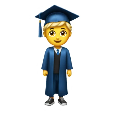 "Make an emoji to celebrate graduation or an achievement. single emoji sticker