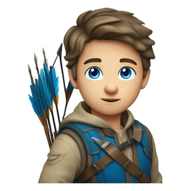 Boy with blue eyes who hunts sticker