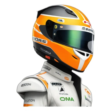 Lando norris mclaren helmet sticker