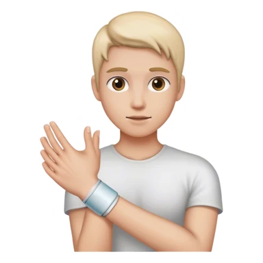 Wrist in cast sticker