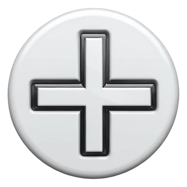 bold plus sign sticker