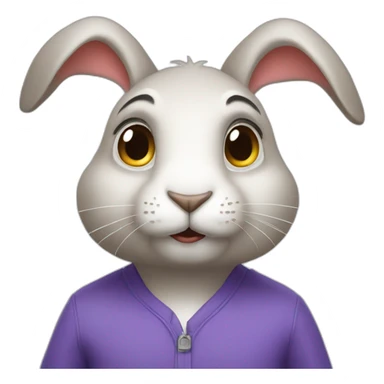 rabbit-disappointment sticker