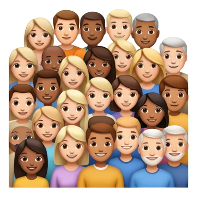 group of diverse people sticker