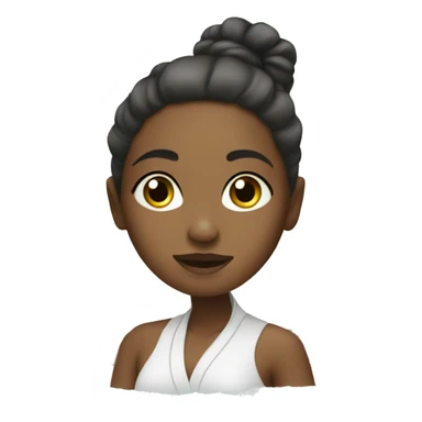 Girl at the spa sticker