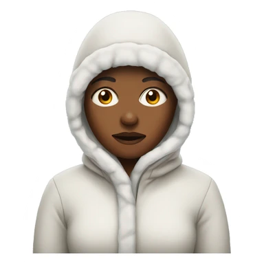 women who is very cold sticker