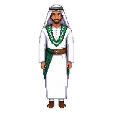 Saudi man in traditional dress sticker