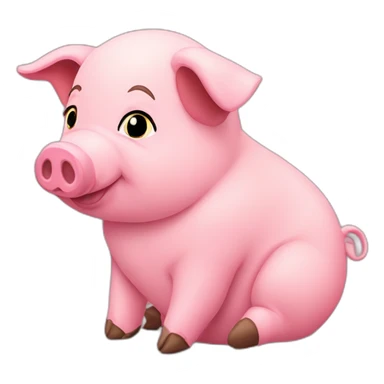 Ty-tulip-stuffed-pig-toy-slouching-sitting-plush-fluffy sticker