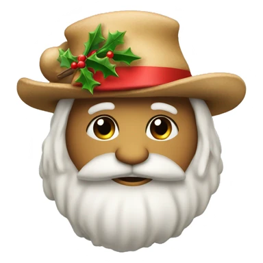 Kackehaufen mit Weihnachtsmütze sticker