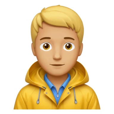 fotographer man with rain coat sticker