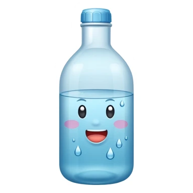 Botella de agua mineral sticker