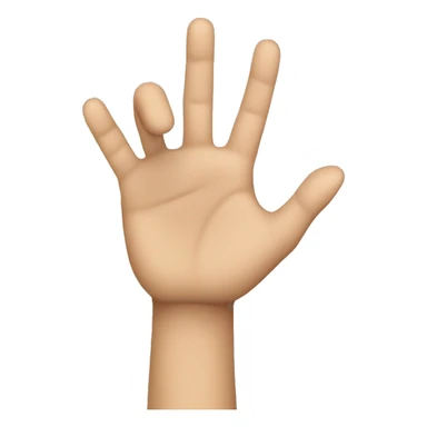 A hand doing doing the "this close" motion sticker