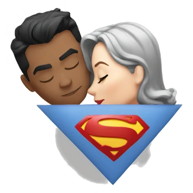 Superman-kiss-Wonder-Woman sticker
