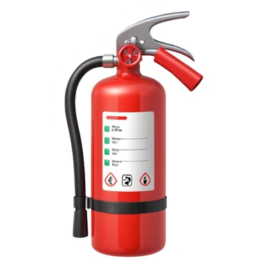 Fire extinguisher sticker