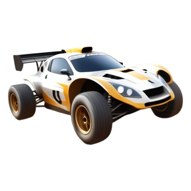 A high-speed racing car or motorcycle zooming down a track, leaving a trail of dust and excitement. The scene conveys energy and adrenaline, with blurred motion showing the speed and precision of motorsport, set against a dynamic racing track backdrop. sticker