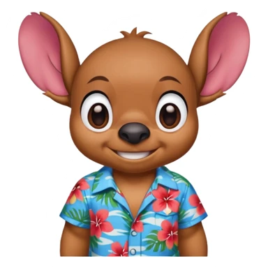 Estetic sticher brown sticker