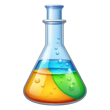 chemistry and lab work icon sticker