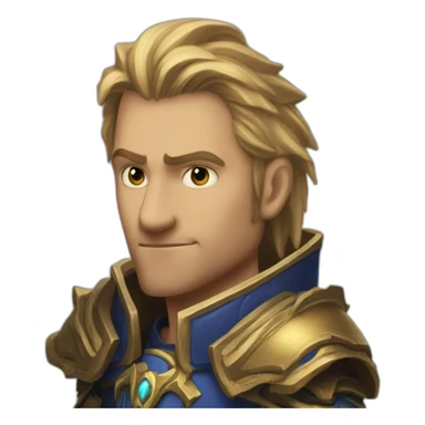 Anduin Wyrnn from Warcraft sticker