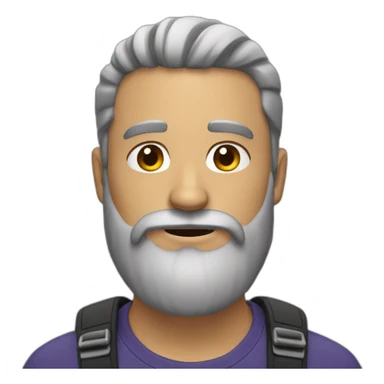 guy with a masssive beard sticker