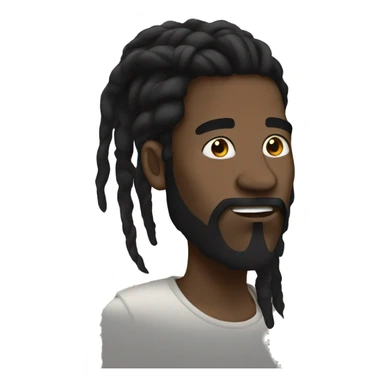 black dreadhead sticker