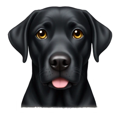 black english lab sticker