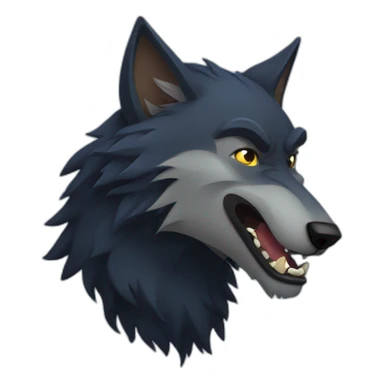 Werewolf howl sticker