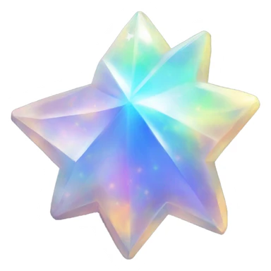 star cluster opal crystal sticker