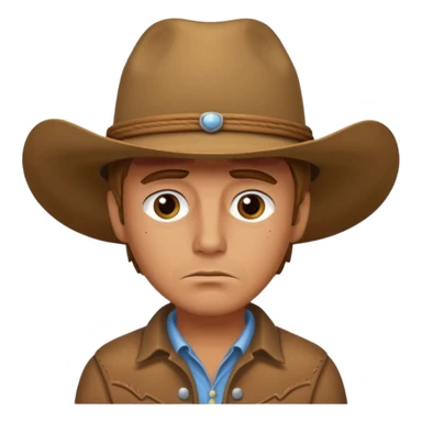 Sad cowboy  sticker