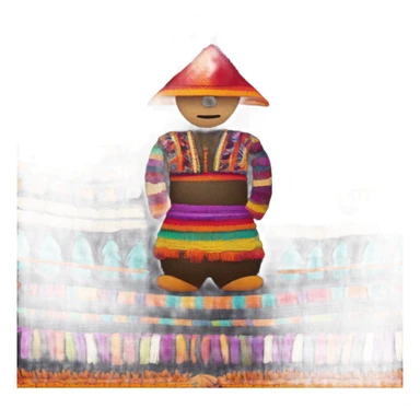 bolso indigena artesanal sticker