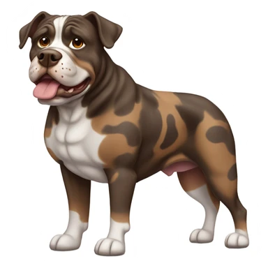 Américain Bully xxl brown merle  sticker
