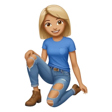 use the 2nd image and remove the pockets on the knee part sticker