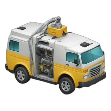 Automobile generator with a pulley sticker