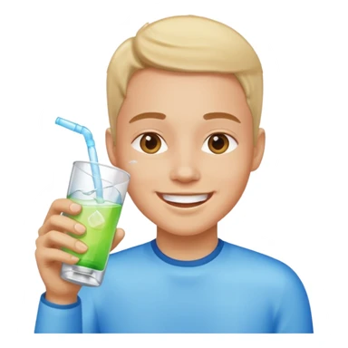 drinking fluids sticker