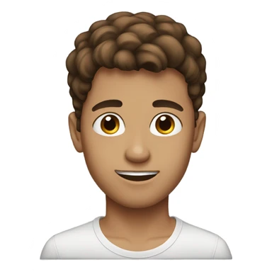 Brown haired twink sticker