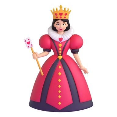 Queen of Hearts from Alice in Wonderland sticker