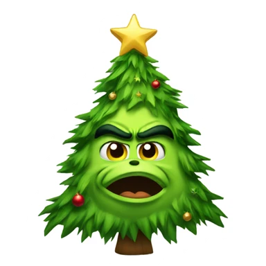 Grinch Christmas tree  sticker