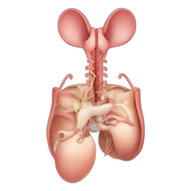 Diagram of mouse abdominal aorta sticker