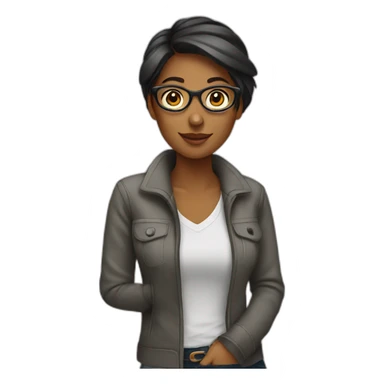 Graphic designer woman sticker