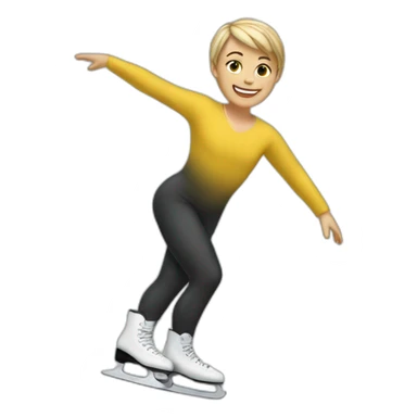 Lutz figure skating sticker
