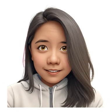 smiling girl indoors portrait sticker