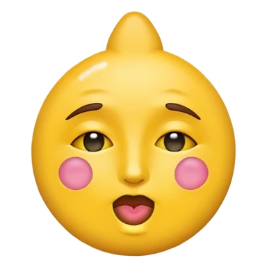 Peace sign kissing face emoji sticker