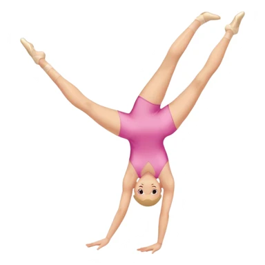 Acrobatics in pink leotards sticker